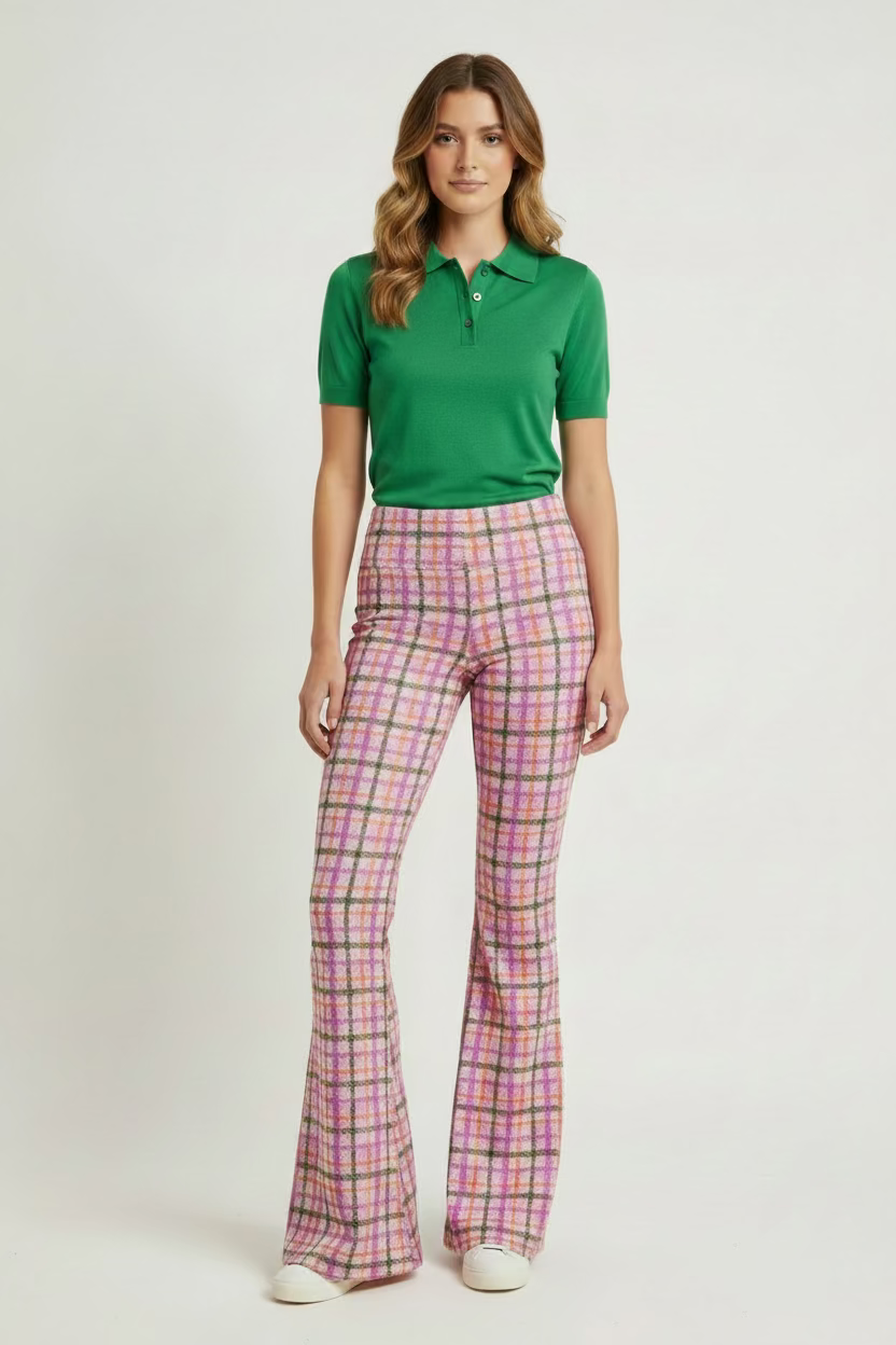 Smith & Quinn Womens Payton Pant -Pomegranate Plaid