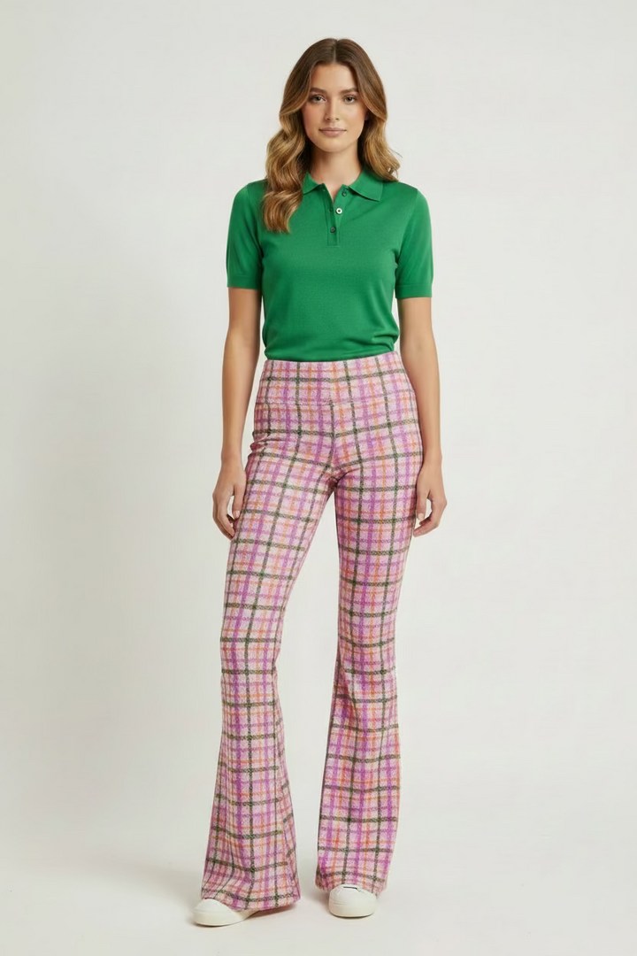 Smith & Quinn Womens Payton Pant -Pomegranate Plaid