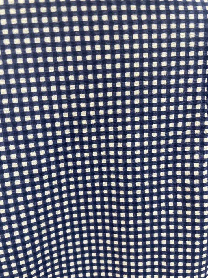 IBKUL Mens The Chip Short Sleeve Button Polo - Navy/White