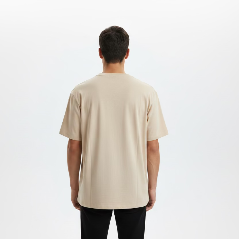 IBKUL Mens Carl Short Sleeve Shirt - Sand - Large