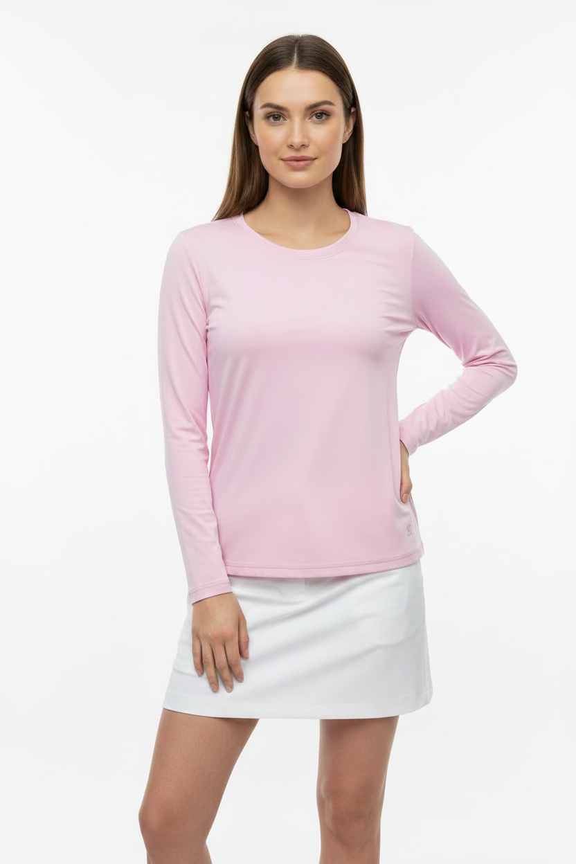 Sofibella Women's Long Sleeve Top - Light Pink