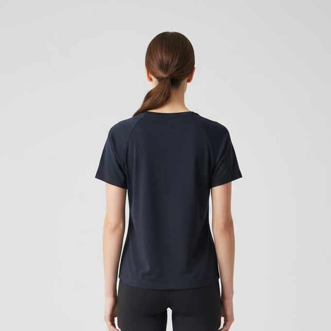 IBKUL Womens Sandra Short Sleeve Crewneck - Black