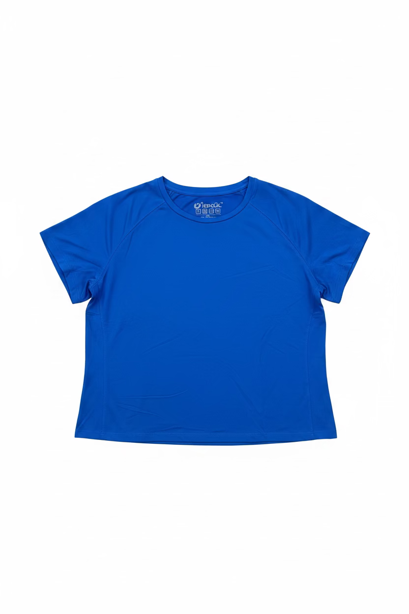 IBKUL Womens Sandra Short Sleeve Crewneck - Royal Rich Blue