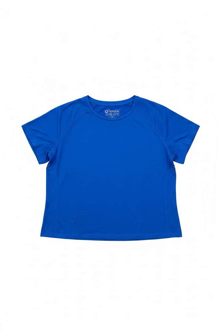 IBKUL Womens Sandra Short Sleeve Crewneck - Royal Rich Blue