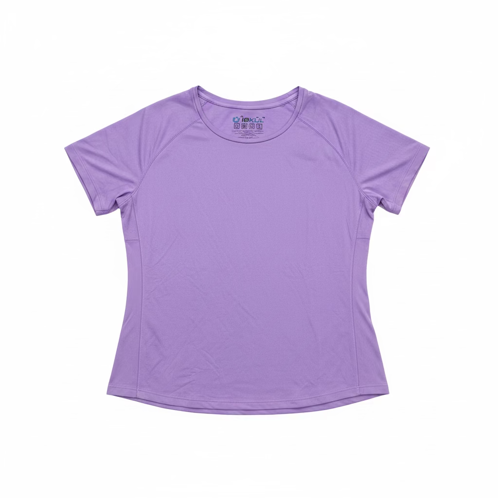 IBKUL Womens Sandra Short Sleeve Crewneck - Lavender