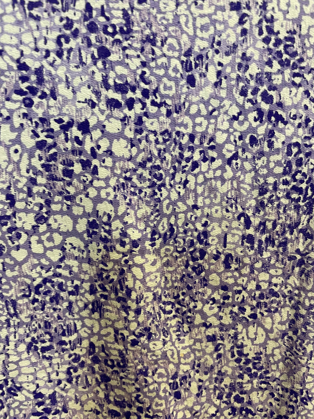 IBKUL Womens Abstract Skin Long Sleeve Crewneck - Lavender
