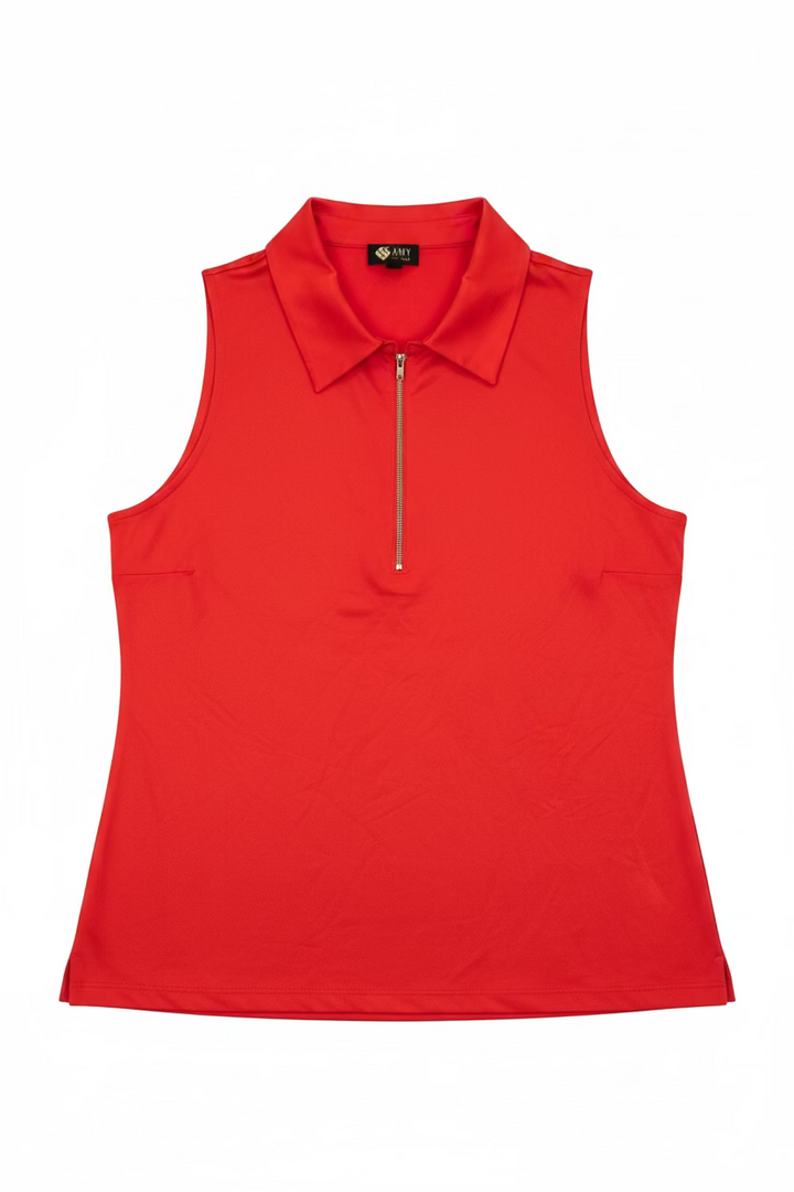 Amy Sport Womens Madi Sleeveless Top - Cherry Extra Red