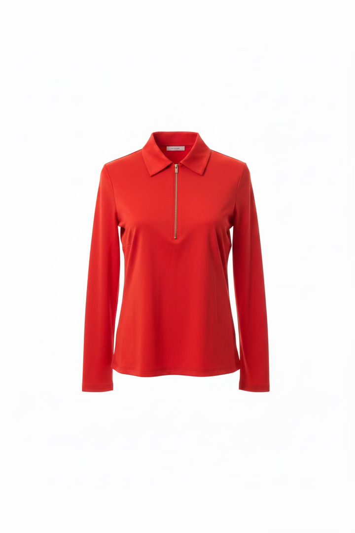 Amy Sport Womens Olivia Long Sleeved Top - Extra Cherry Red