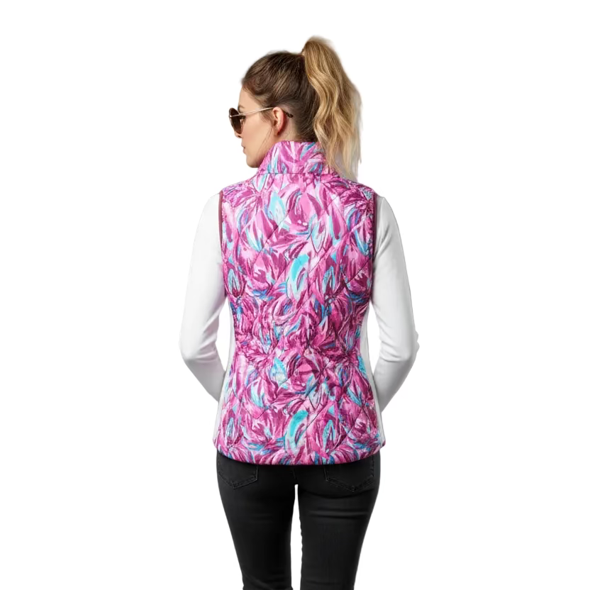 Amy Sport AJ Zip Vest - Sunset Bloom