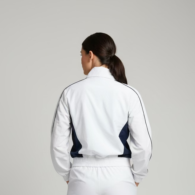 Penguin Womens Brigitte Long Sleeve Zip Pullover - Bright White
