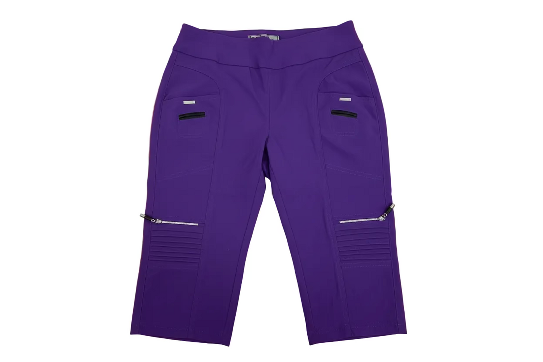 Jamie Sadock Womens Skinnylicious Bermuda Capri - Purple Rain