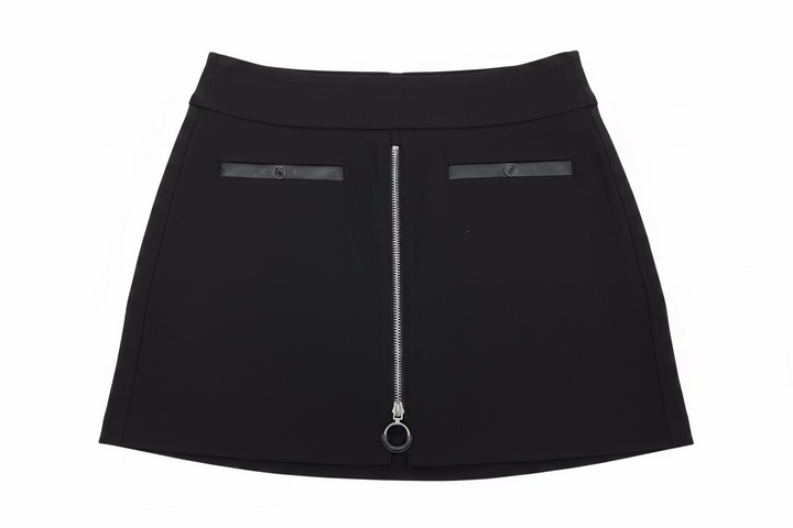 Jamie Sadock Womens Sabrina Zip Skort (16')  - Jet Black