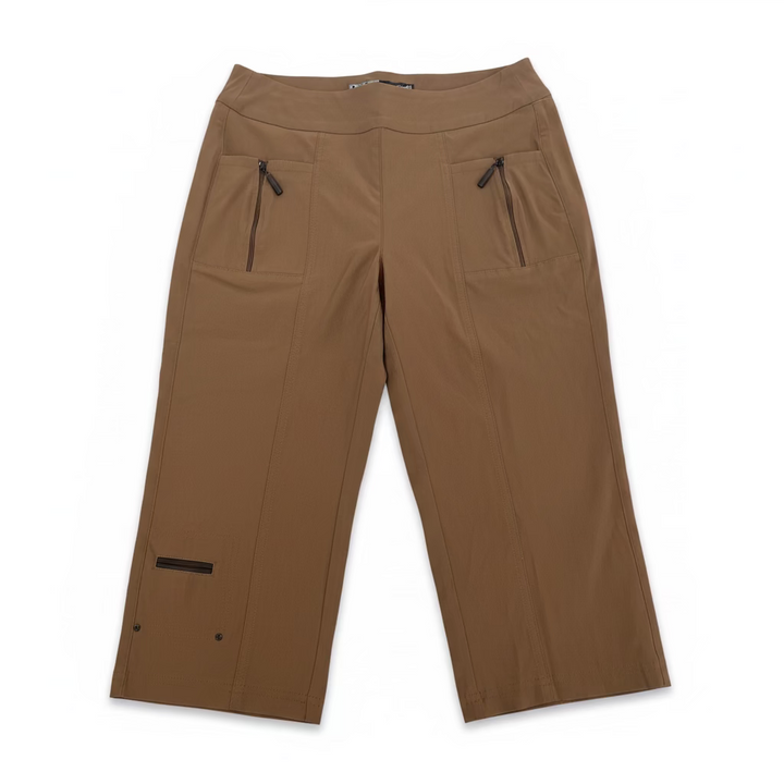 Jamie Sadock Womens Skinnylicious Skimmer Capri - Brown Sugar