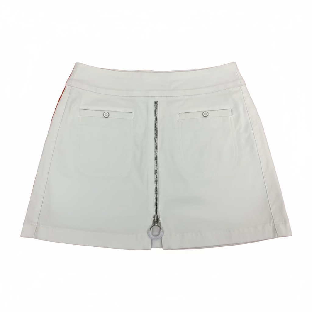Jamie Sadock Womens Sabrina Zip Skort (16')  - Sugar White