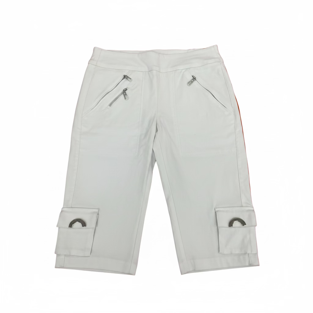 Jamie Sadock Womens Skinnylicious Bermuda Capri - Sugar White