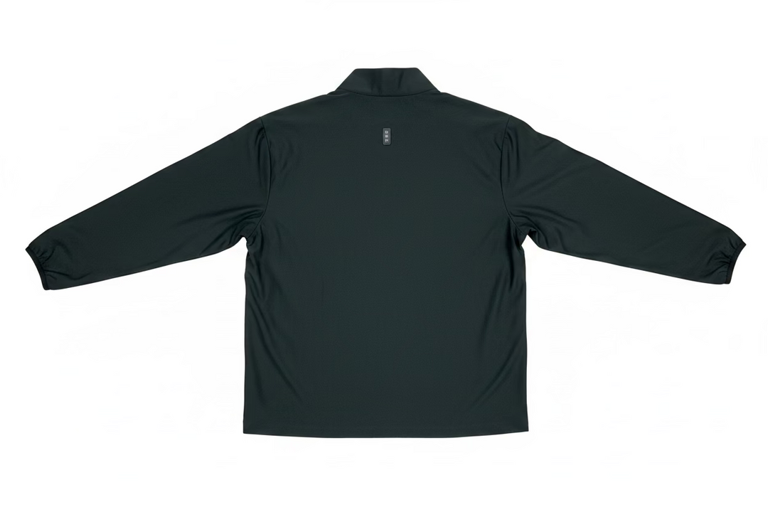 Jamie Sadock Womens Sandy Long Sleeve Zip Drawstring Mock - Jet Black