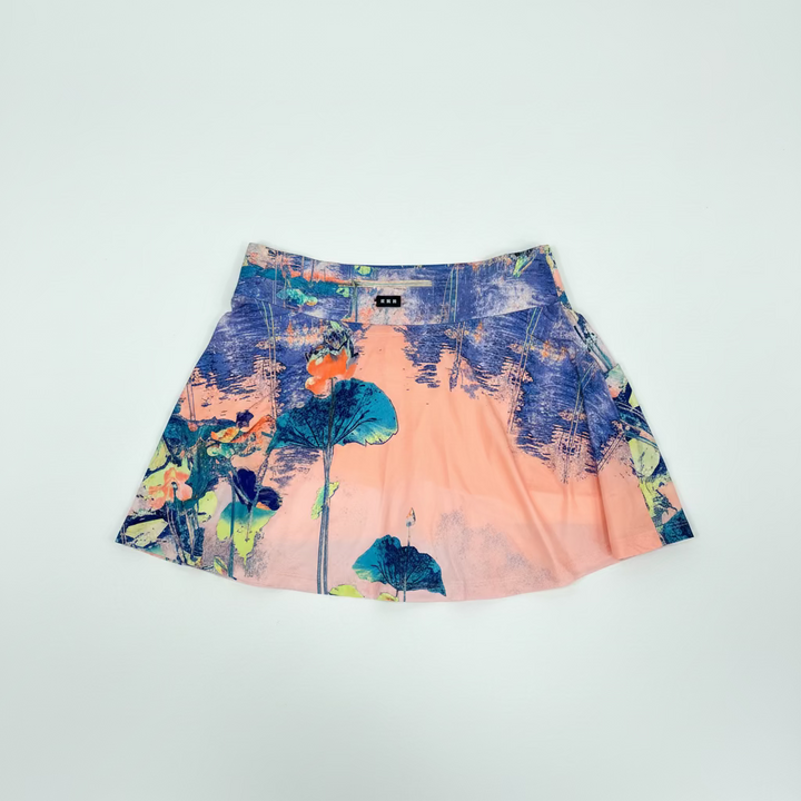 Jamie Sadock Womens Sunset Blossom Skort (16') - Couture Peach/Blue