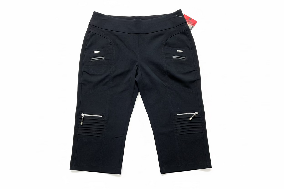 Jamie Sadock Womens Skinnylicious Bermuda Capri - Jet Black