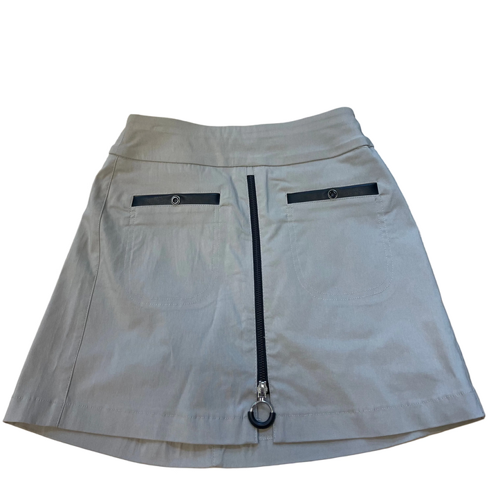 Jamie Sadock Womens Sabrina Zip Skort (16')  - Taupe
