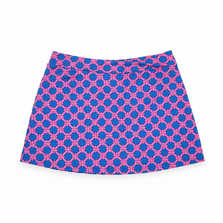 Lulu B Womens Rope Skort (16') - Pink/Blue