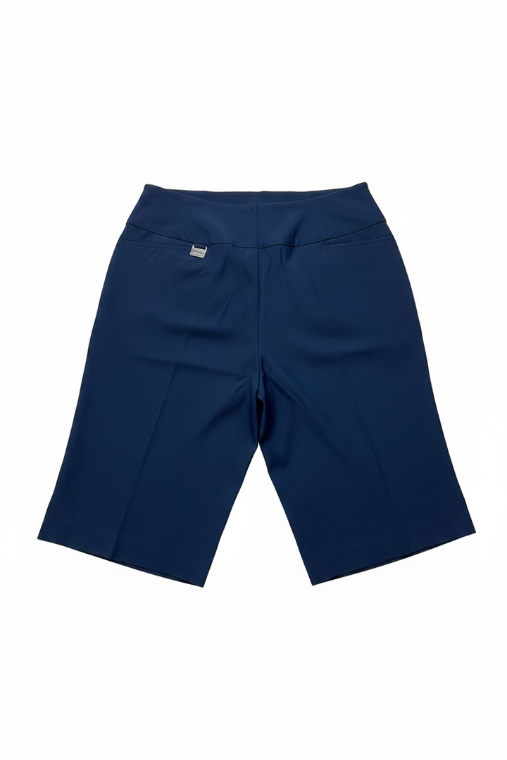Lulu B Womens Pull On Bermuda Shorts - Navy