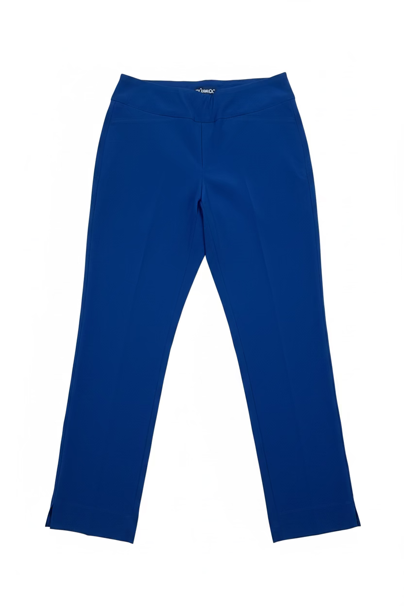 IBKUL Womens Pull On Ankle Pant - Navy