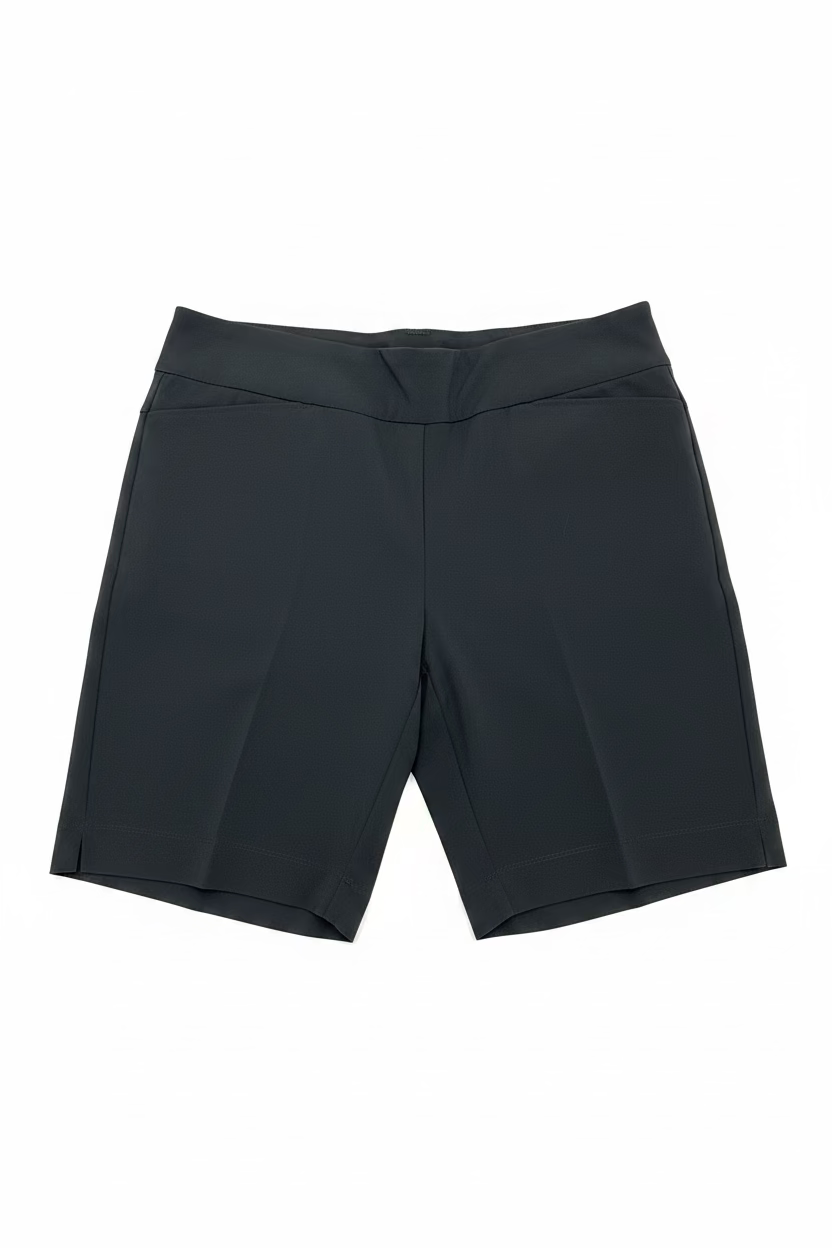 IBKUL Womens Solid Shorts - Black