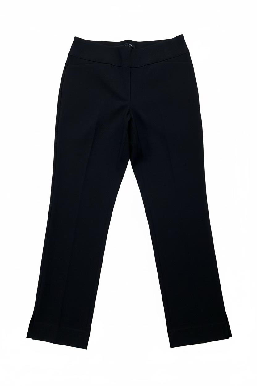 IBKUL Womens Pull On Ankle Pant - Black
