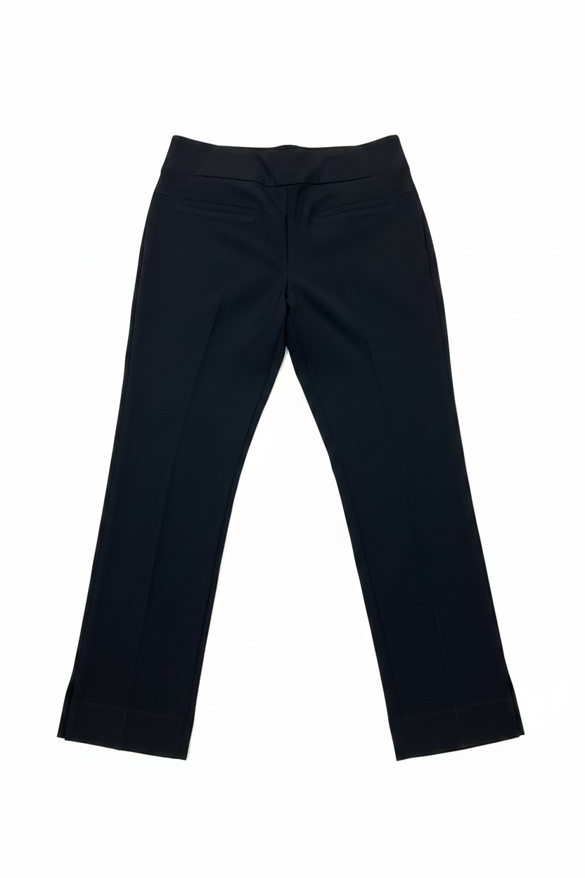 IBKUL Womens Pull On Ankle Pant - Black