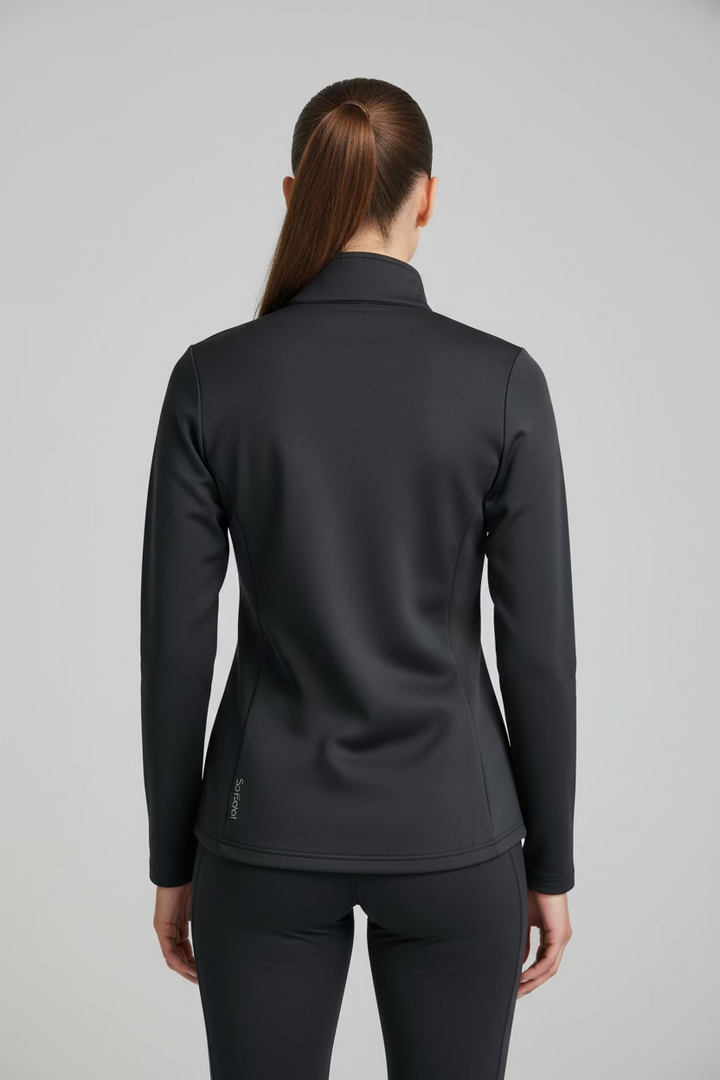 SanSoleil Womens Zip Layer Jacket - Black