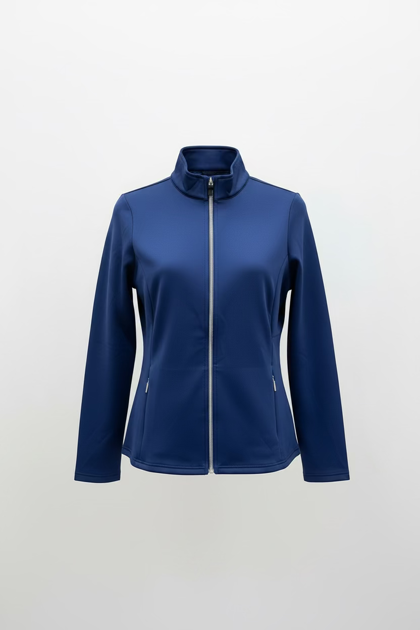 SanSoleil Womens Zip Layer Jacket - Navy