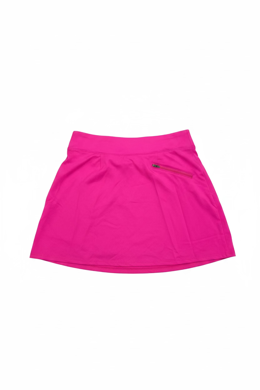 SanSoleil Womens Faux Wrap Skort (17') - Fuschia