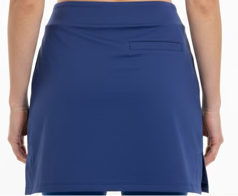 SanSoleil Womens Solid Skort (17') - Navy