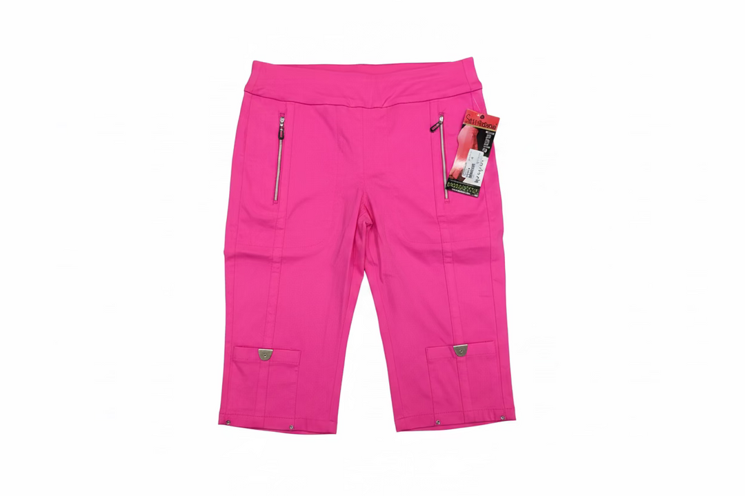 Jamie Sadock Womens Skinnylicious Bermuda Capri - Zap/Radish