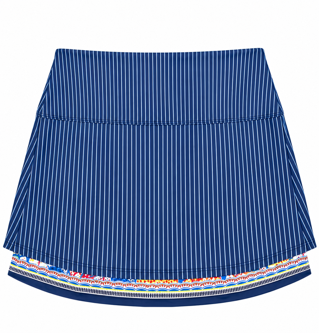 Lucky In Love Womens Pleated Dreaming Skort (17') - Navy/Multi