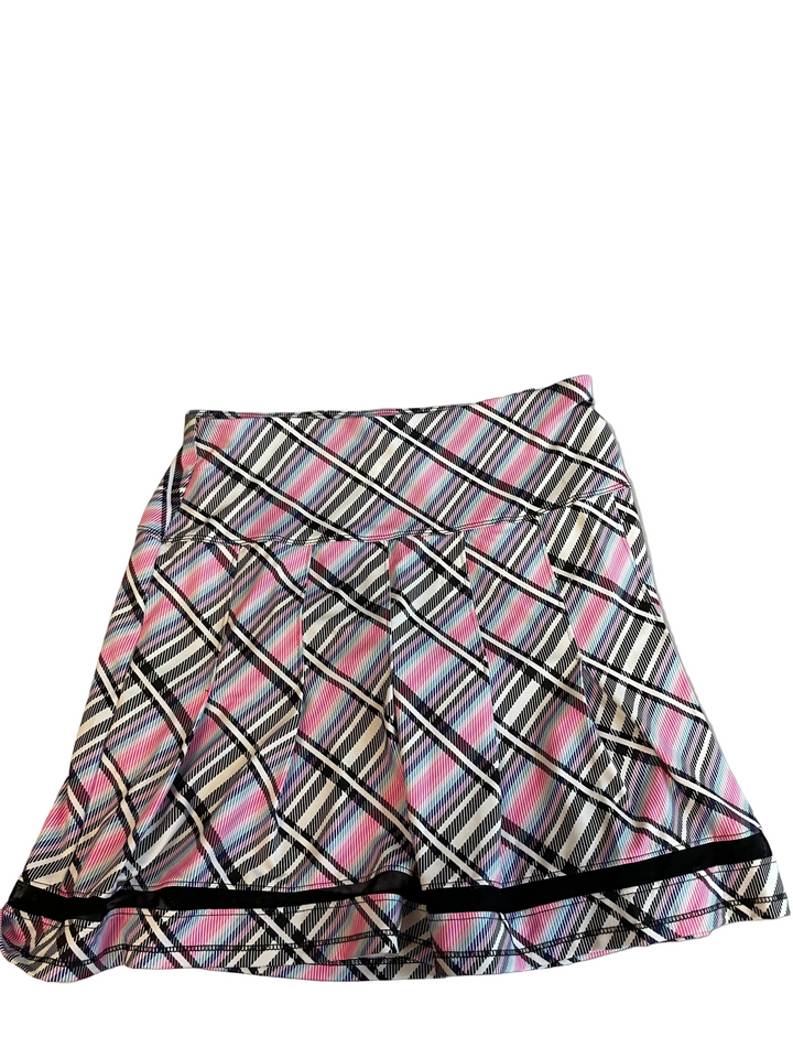 Lucky in Love Womens Pleated Prep It Up Skort (17) - Multicolored