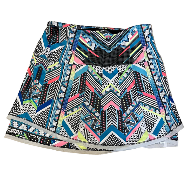 Lucky in Love Womens Textiles Skort (18') - Turquoise/Multi