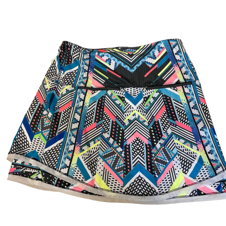 Lucky in Love Womens Textiles Skort (18') - Turquoise/Multi