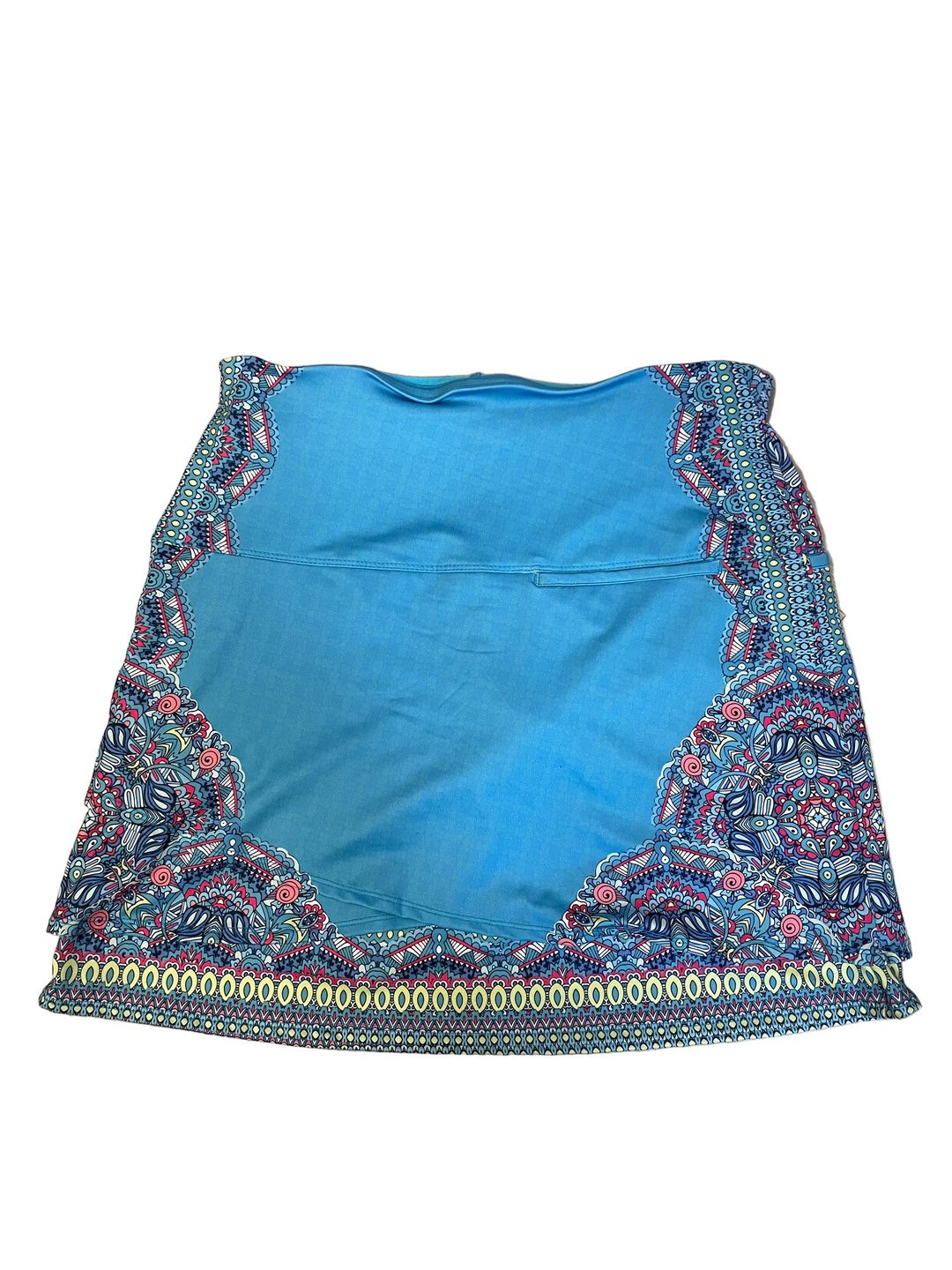 Lucky in Love Womens Scalloped Madrid Skort (17') - Ocean/Multi