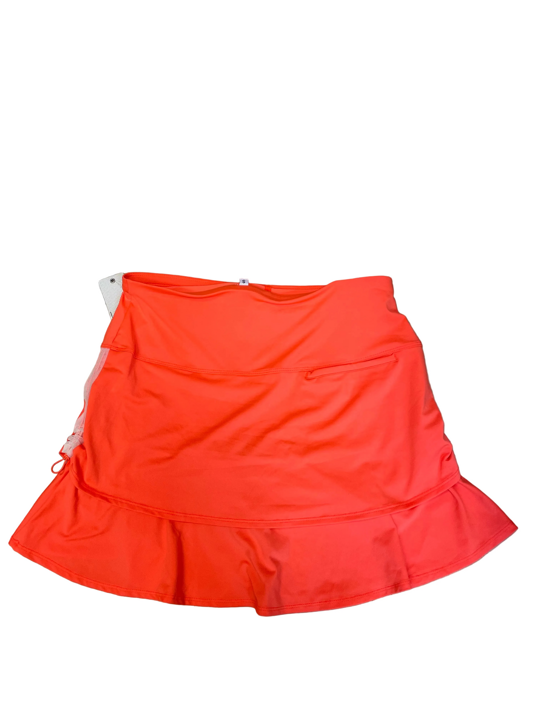 Lucky in Love Womens Ruched Tier Skort (17') - Orange