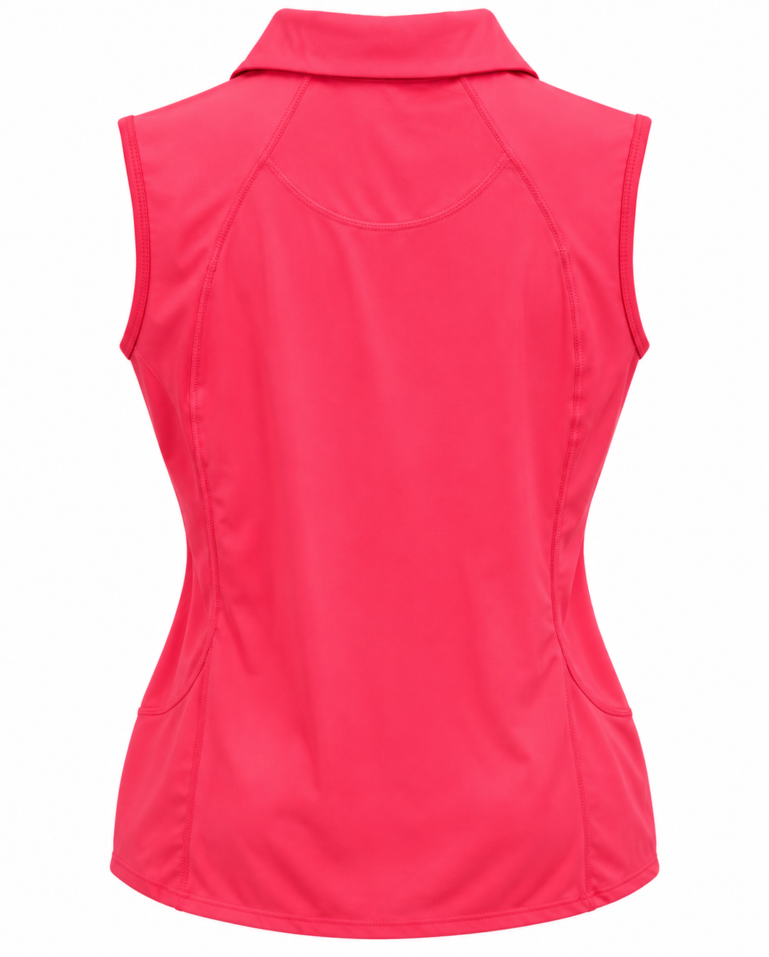 Lucky in Love Womens Sleeveless Fairway Bungee Tank - Neon Coral
