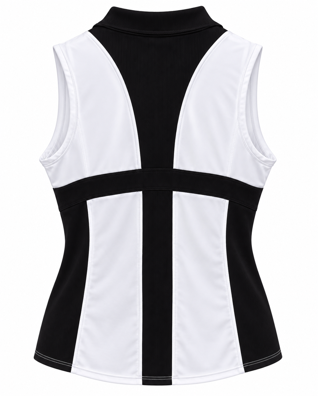 Lucky in Love Womens Tech Sleeveless Tank - White/Black