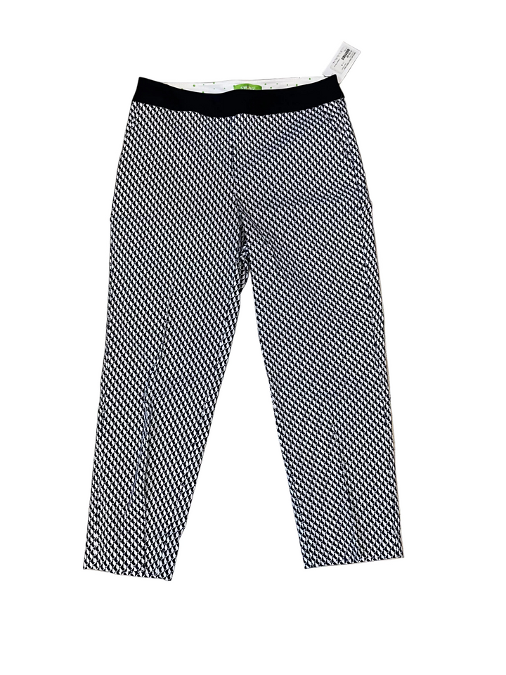 Swing Control Womens Crop Geo Pattern Pant - Navy/White