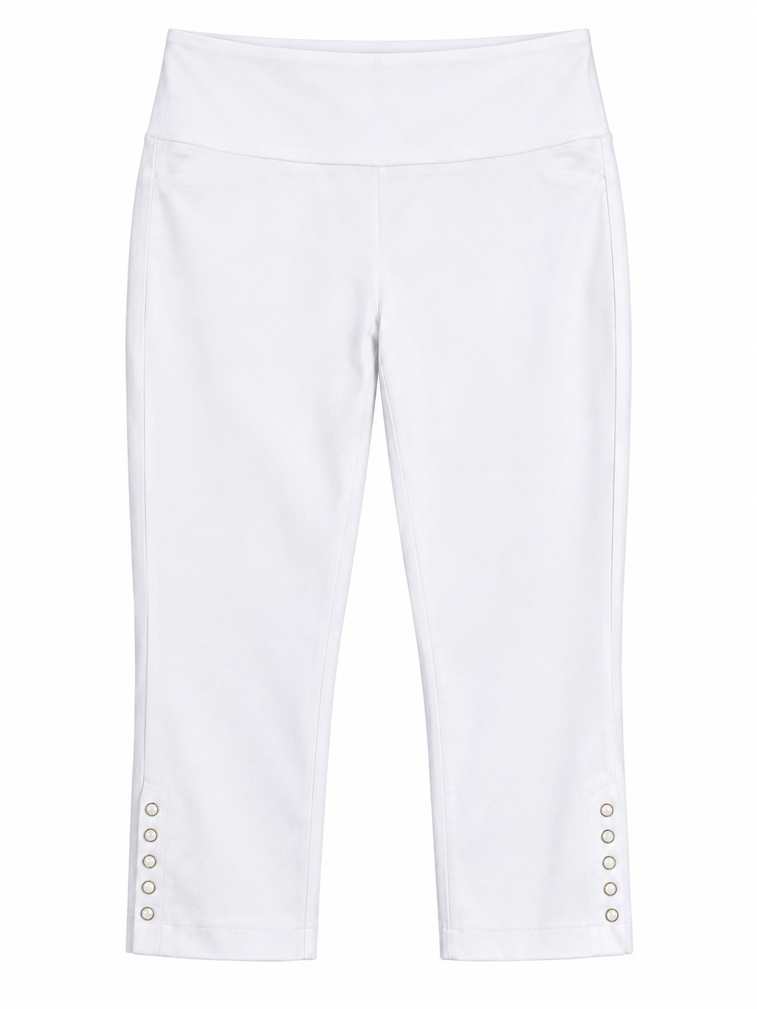 Swing Control Womens Snap Master Crop Pant - White