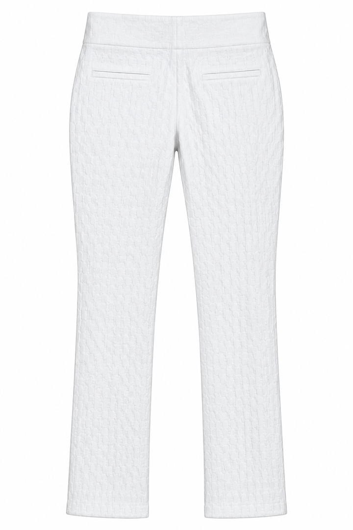 Swing Control Womens Pattern Print Ankle Pant - White