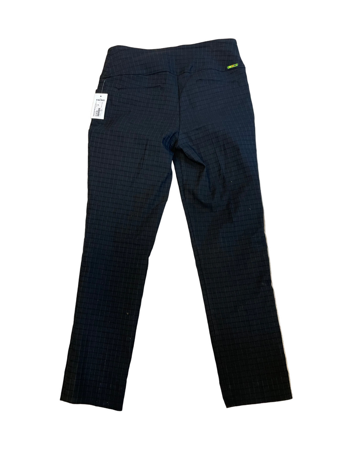 Swing Control Womens Master Plaid Ankle Pant - Black