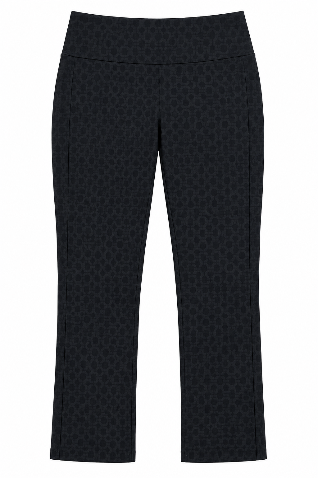 Swing Control Womens Pattern Print Ankle Pant - Black