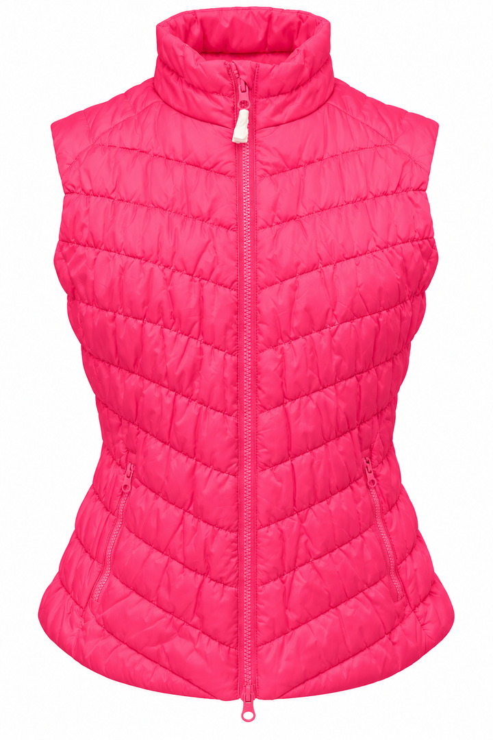 IBKUL Womens Zip Vest - Hot Pink