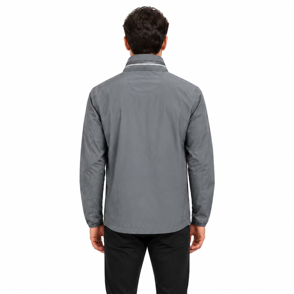 Penguin Mens Long Sleeve Zip Jacket- Quiet Shade