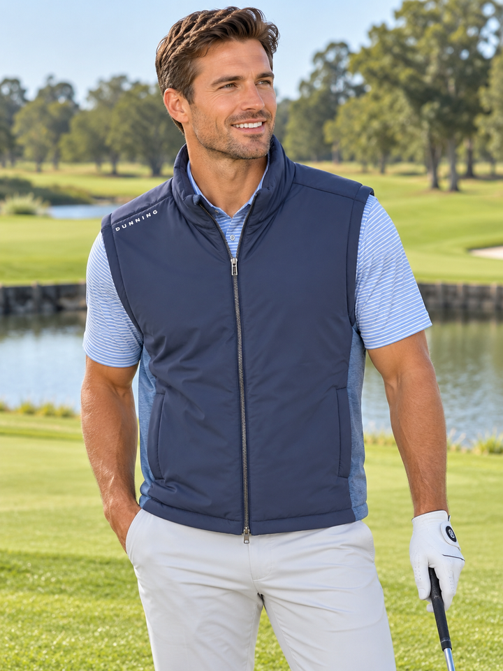 Dunning Mens Zip Outerwear Vest - Halo